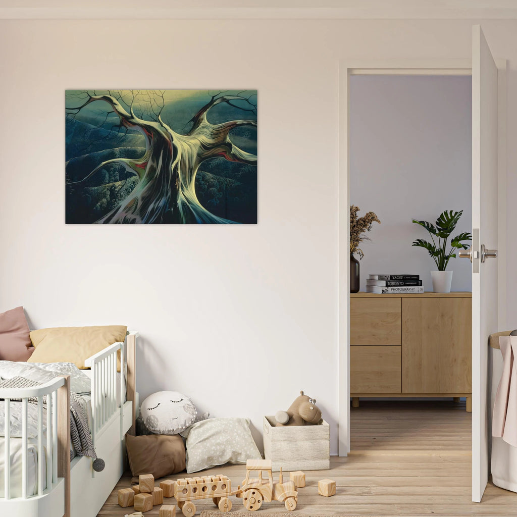 Moonlit Tree Trunk Canvas | Eyvind Earle Canvas | Eyvind Earle Prints