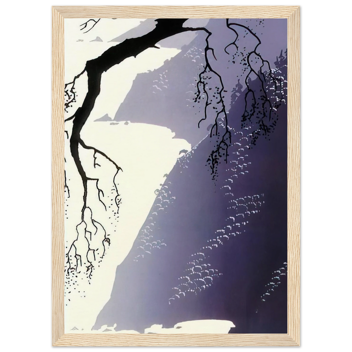 Gray Mist Framed Poster | Eyvind Earle Framed Prints Wall Art | Eyvind Earle Prints
