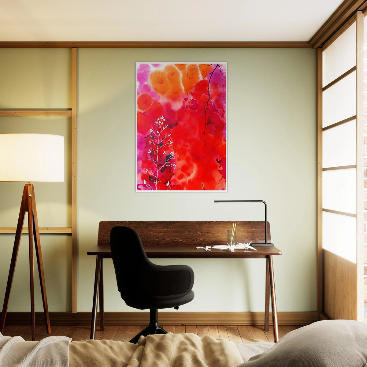 Flower Fantasy Framed Poster | Eyvind Earle Framed Prints Wall Art | Eyvind Earle Prints