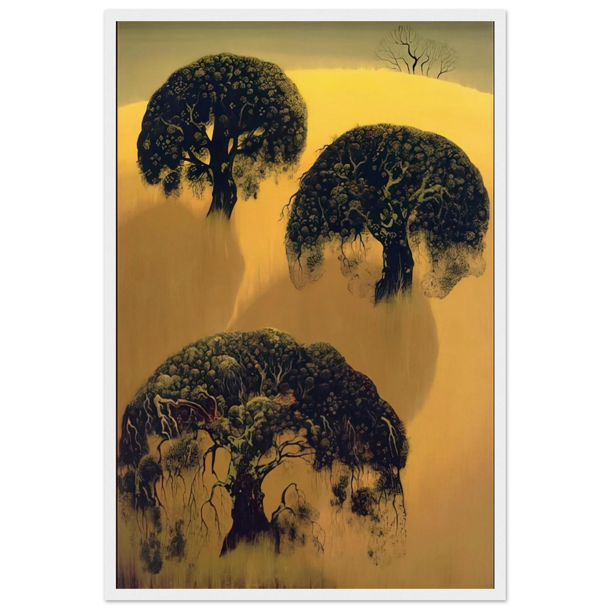 Three Oaks Framed Poster | Eyvind Earle Framed Prints Wall Art | Eyvind Earle Prints