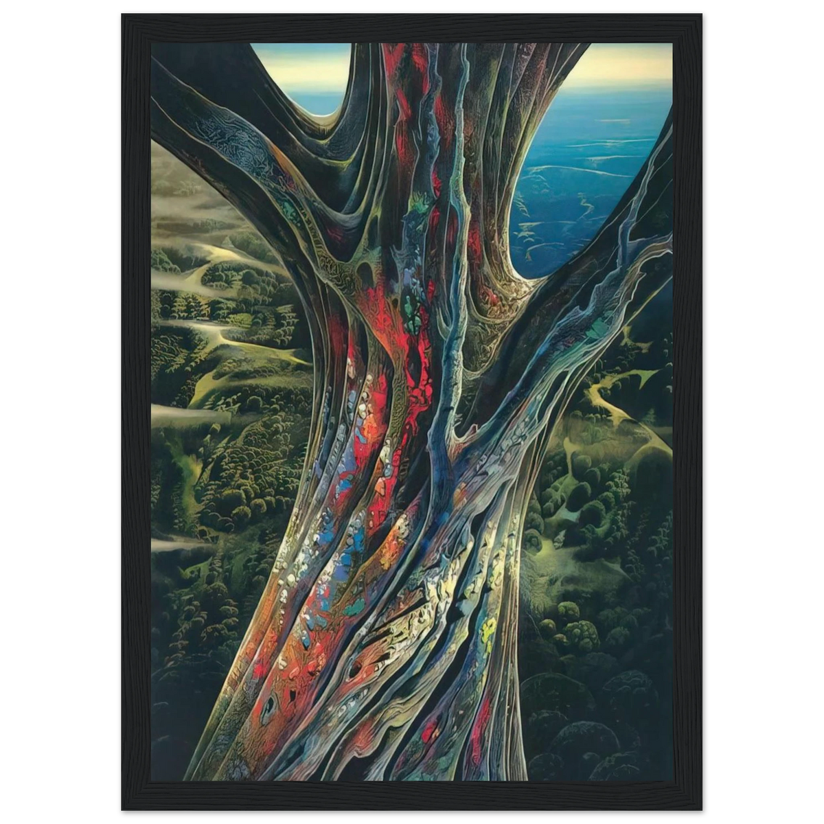 The Great Jewel Tree Framed Poster | Eyvind Earle Framed Prints Wall Art | Eyvind Earle Prints