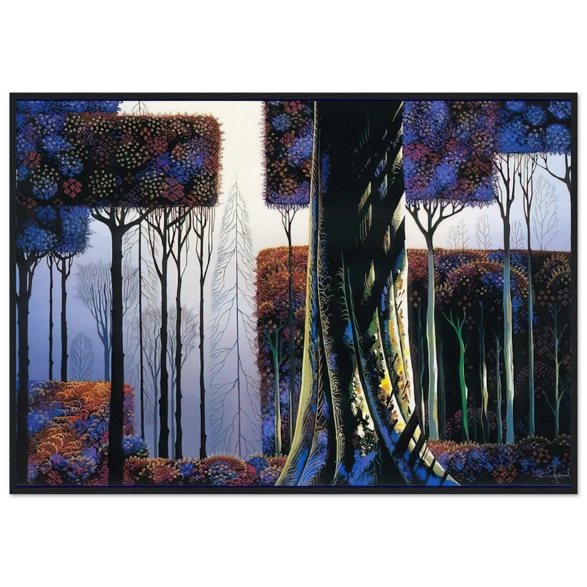 Ancient Forest Framed Poster | Eyvind Earle Framed Prints Wall Art | Eyvind Earle Prints
