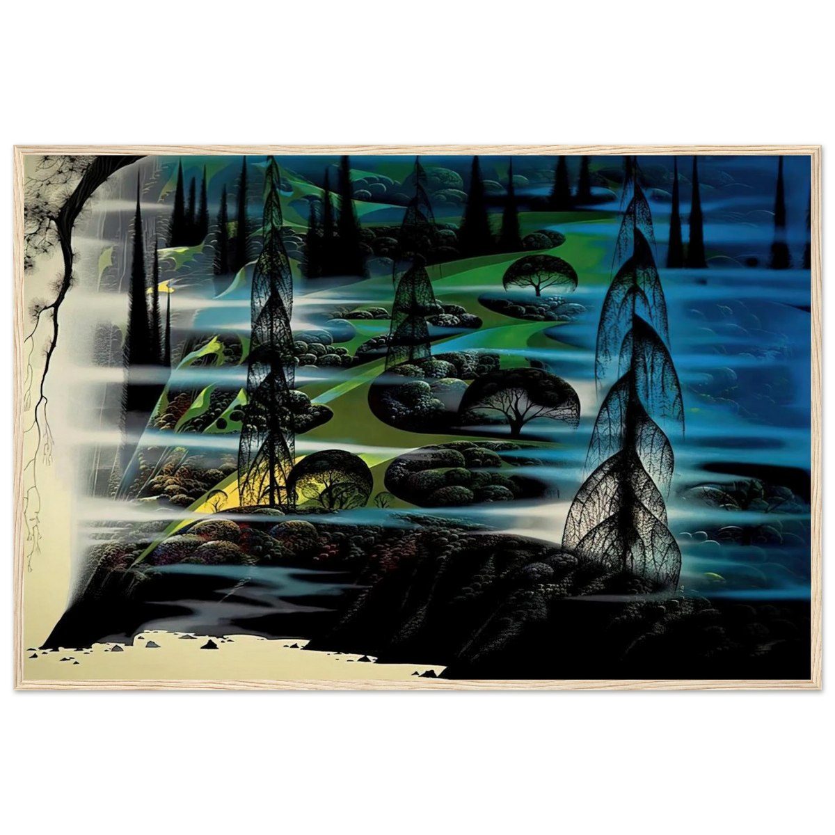 Beauty Beyond Believing Framed Poster | Eyvind Earle Framed Prints Wall Art | Eyvind Earle Prints
