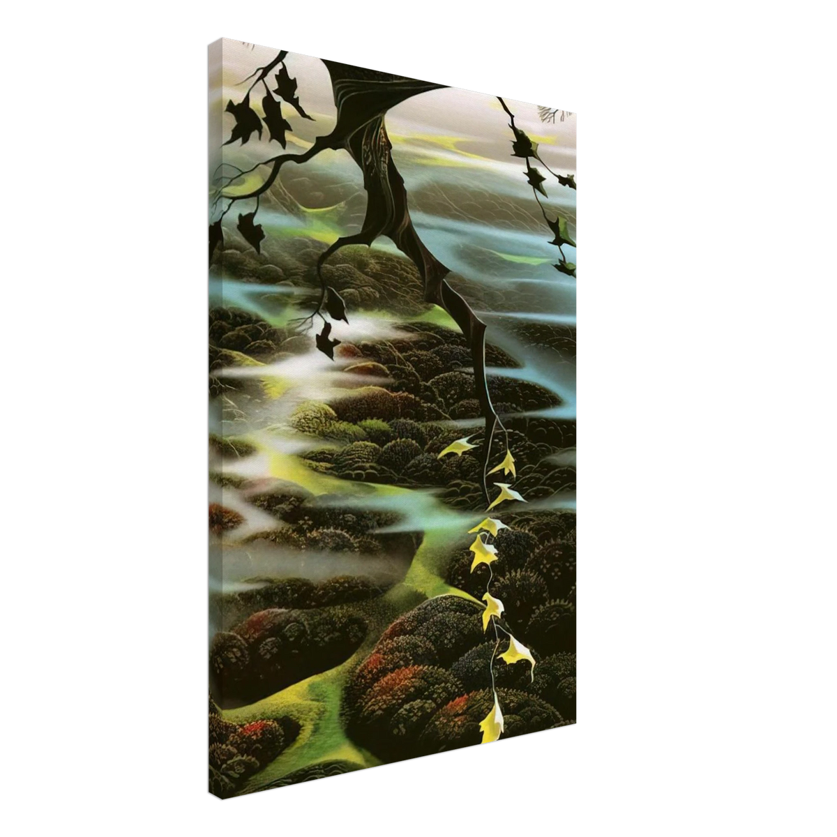 Fog Laced Hills Canvas | Eyvind Earle Canvas | Eyvind Earle Prints