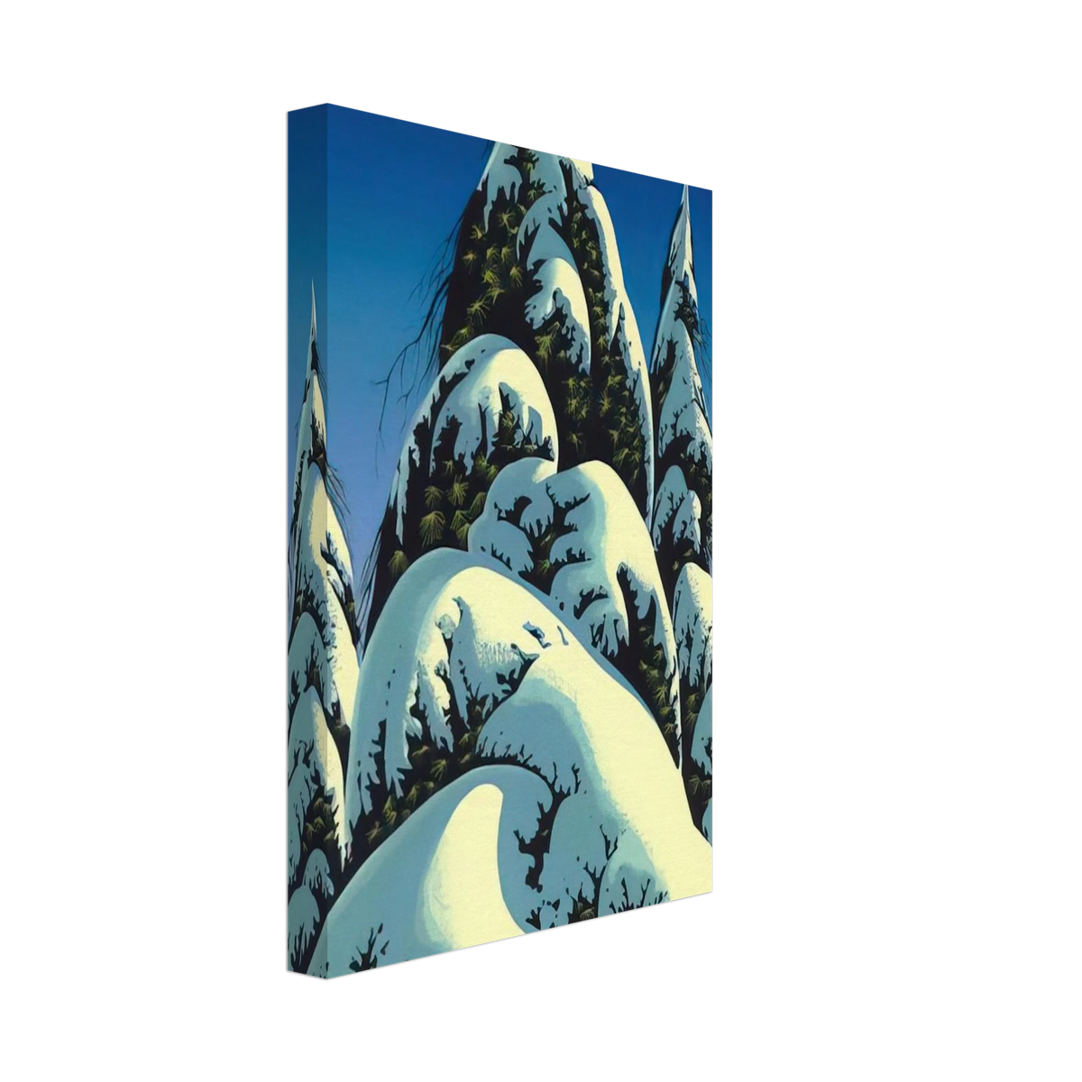 New Fallen Snow Canvas | Eyvind Earle Canvas | Eyvind Earle Prints