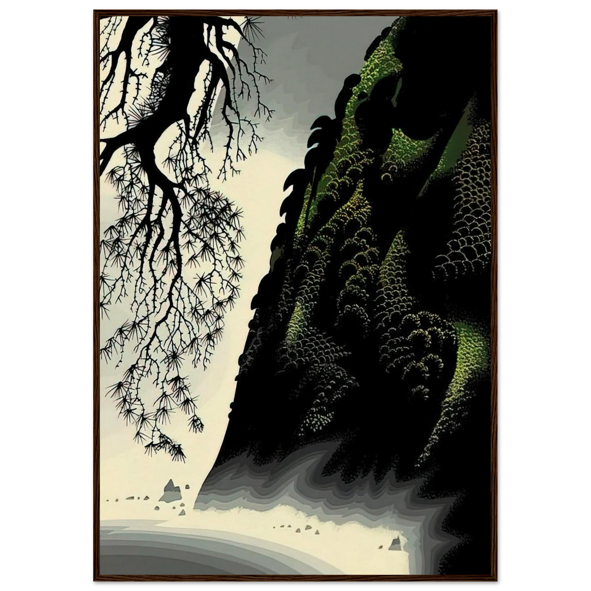 Little Big Sur Framed Poster | Eyvind Earle Framed Prints Wall Art | Eyvind Earle Prints