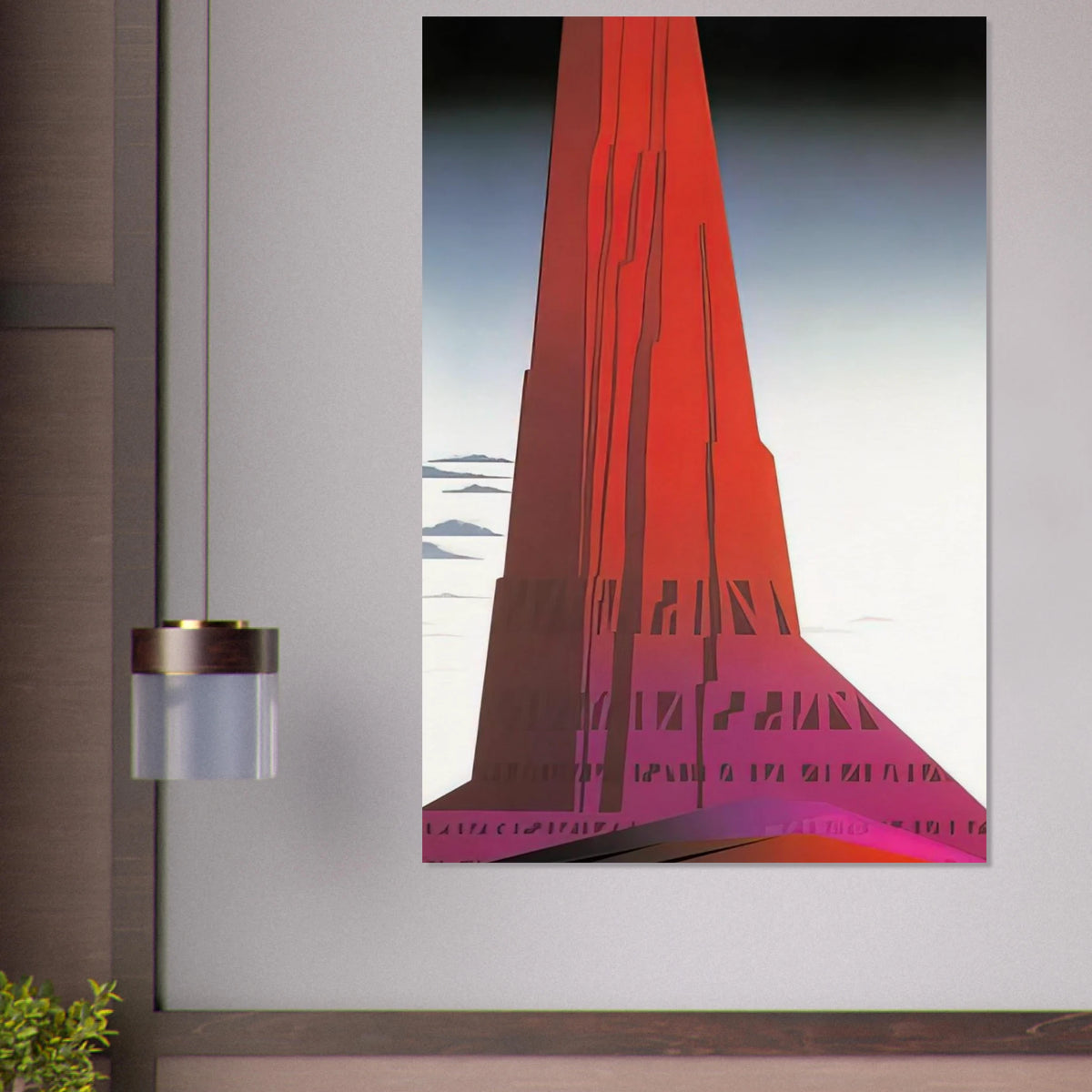Desert Skyscraper Poster | Eyvind Earle Poster | Eyvind Earle Prints