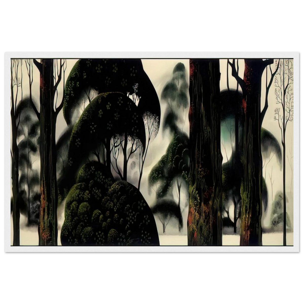 Forest Magic Framed Poster | Eyvind Earle Framed Prints Wall Art | Eyvind Earle Prints