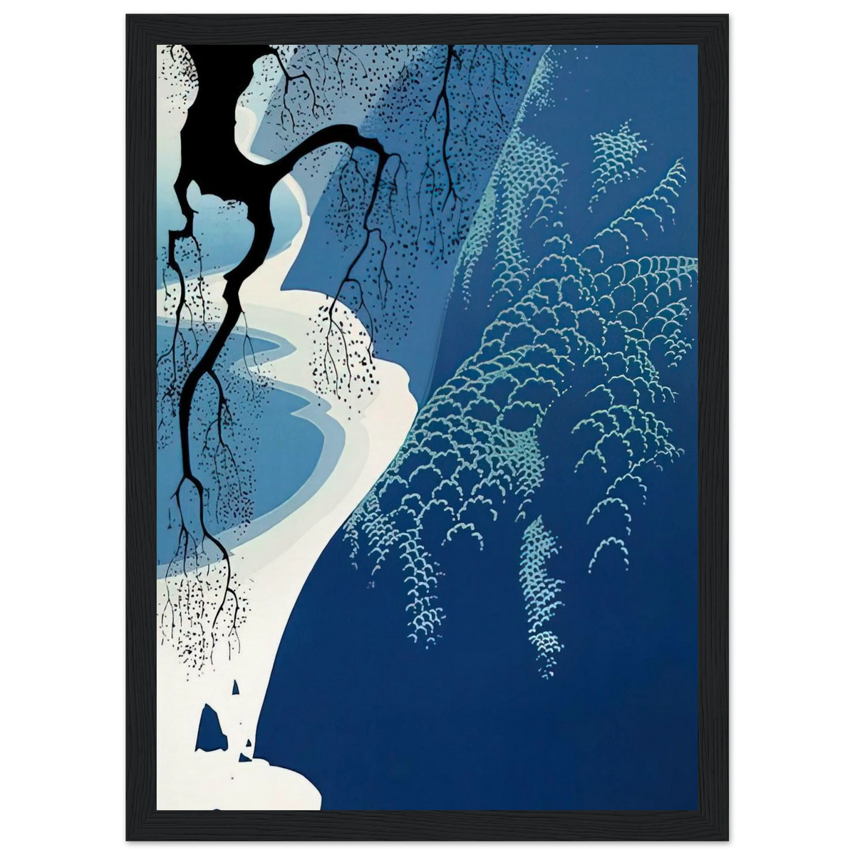 Big Sur and Branch Framed Poster | Eyvind Earle Framed Prints Wall Art | Eyvind Earle Prints