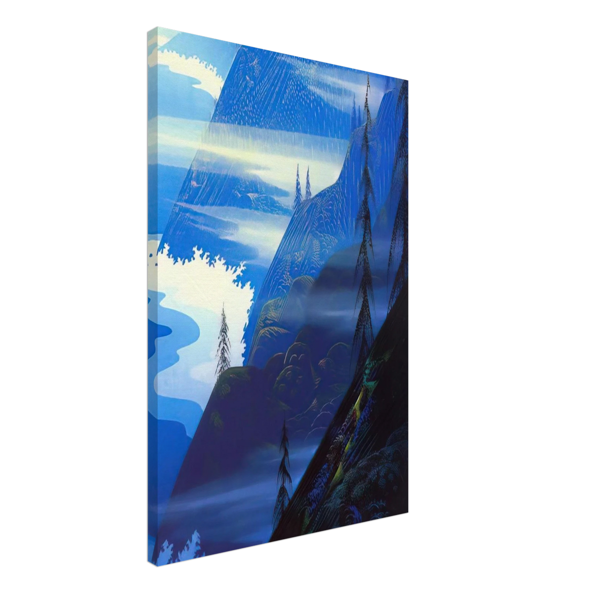 Stardust blue Canvas | Eyvind Earle Canvas | Eyvind Earle Prints