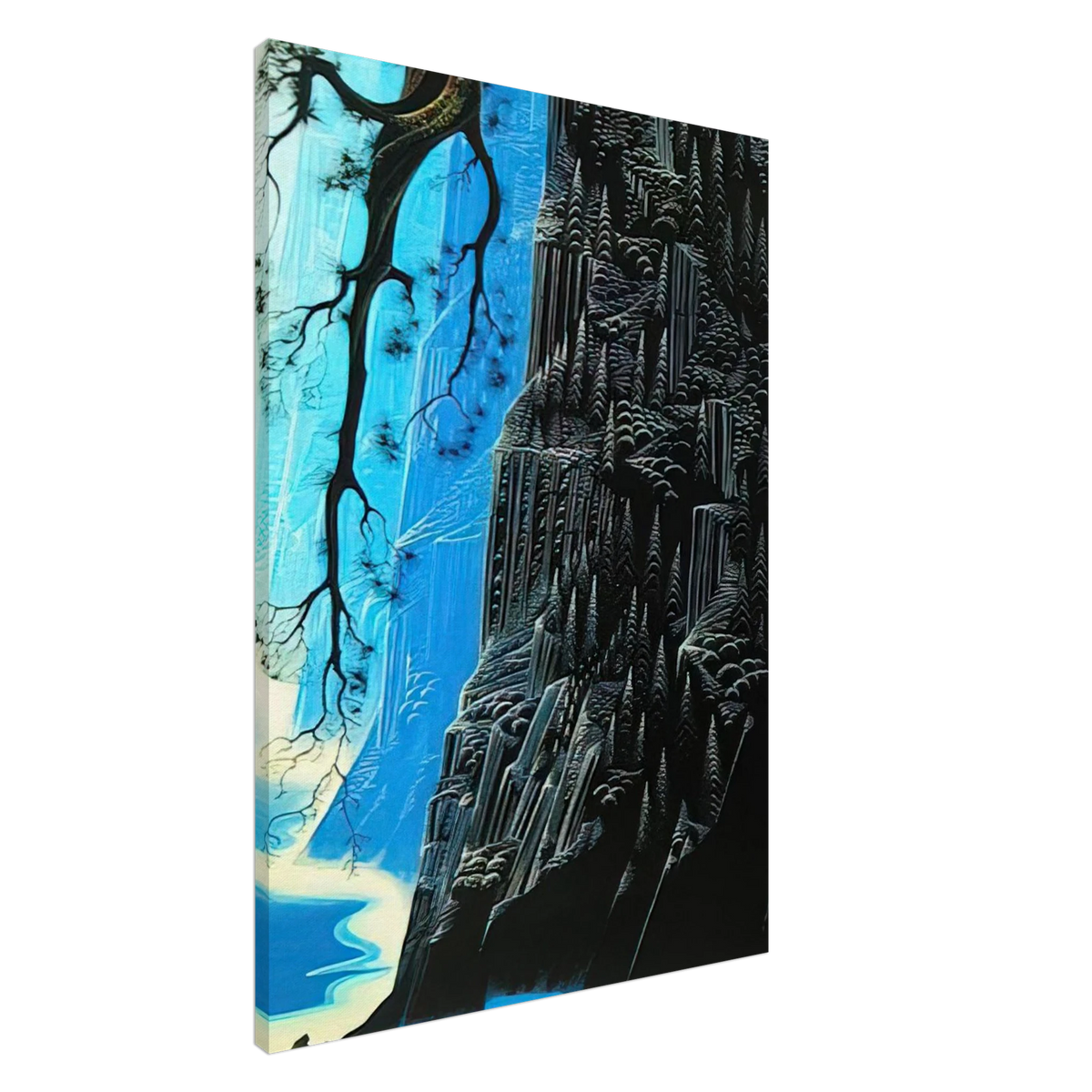 Cliffs Ascending Canvas | Eyvind Earle Canvas | Eyvind Earle Prints