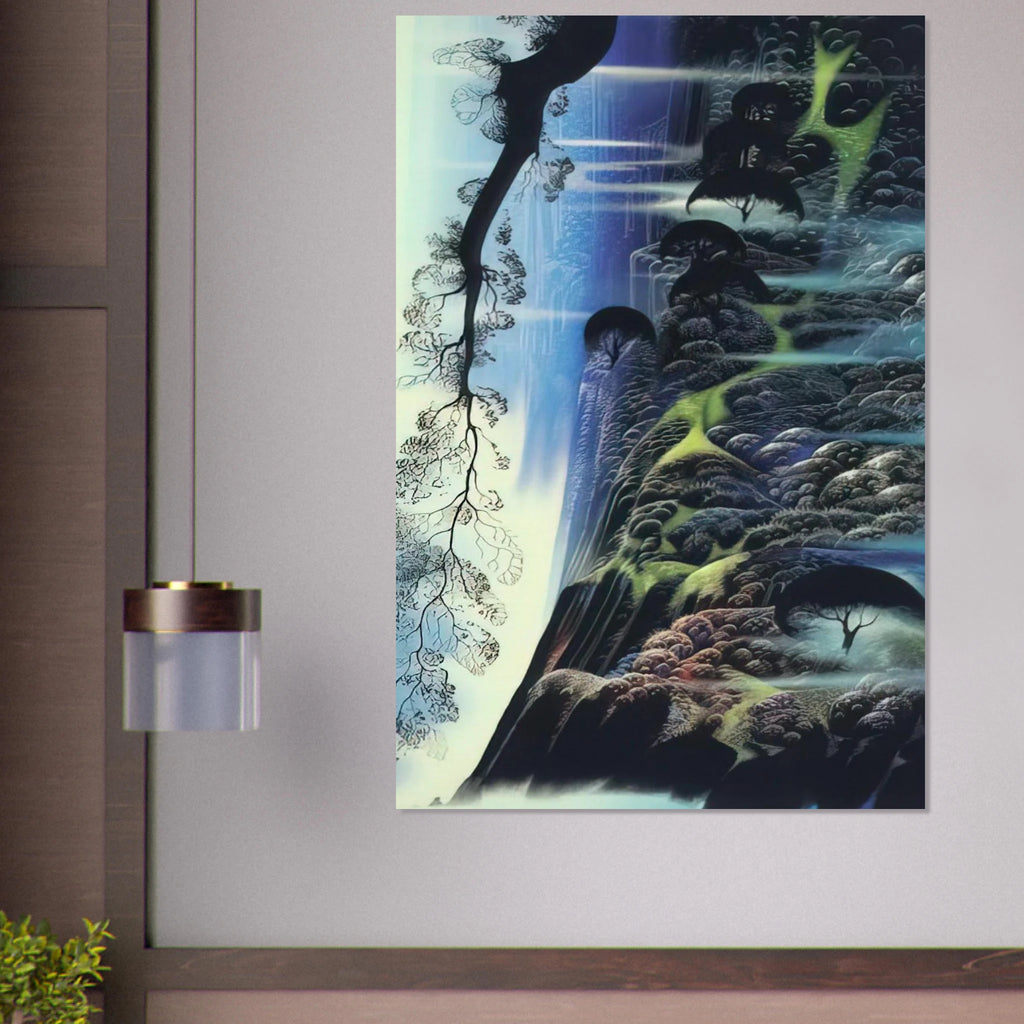 Steep Coast Line Poster | Eyvind Earle Poster | Eyvind Earle Prints