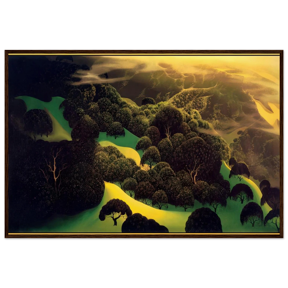 Deep Wilderness Framed Poster | Eyvind Earle Framed Prints Wall Art | Eyvind Earle Prints