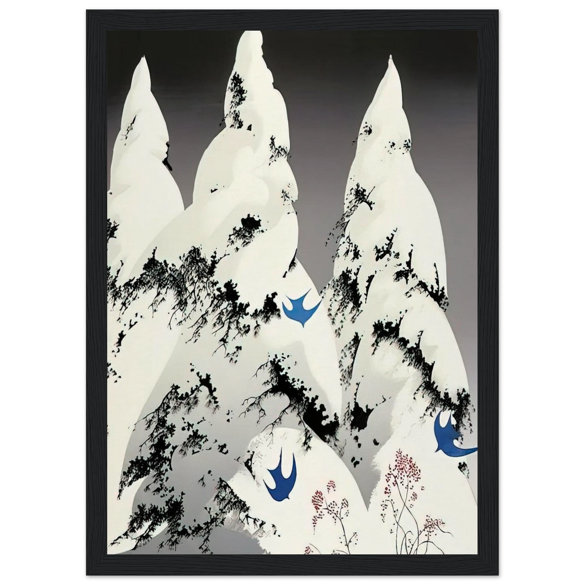 Winter Pine Framed Poster | Eyvind Earle Framed Prints Wall Art | Eyvind Earle Prints