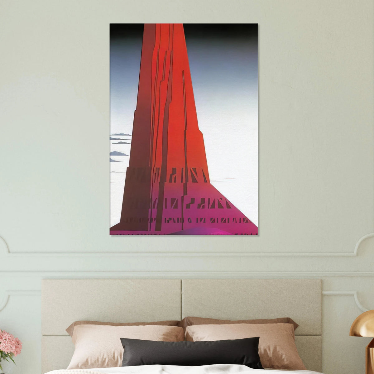 Desert Skyscraper Canvas | Eyvind Earle Canvas | Eyvind Earle Prints