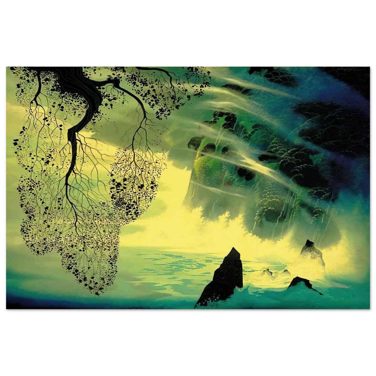 A Swirl of Fog Poster | Eyvind Earle Poster | Eyvind Earle Prints