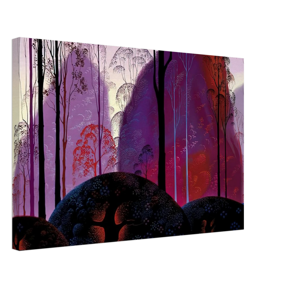 Mauve, Red and Purple Canvas | Eyvind Earle Canvas | Eyvind Earle Prints