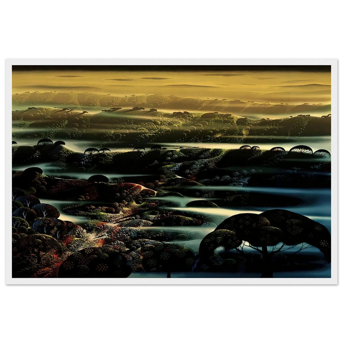 The Valley's Wild Framed Poster | Eyvind Earle Framed Prints Wall Art | Eyvind Earle Prints