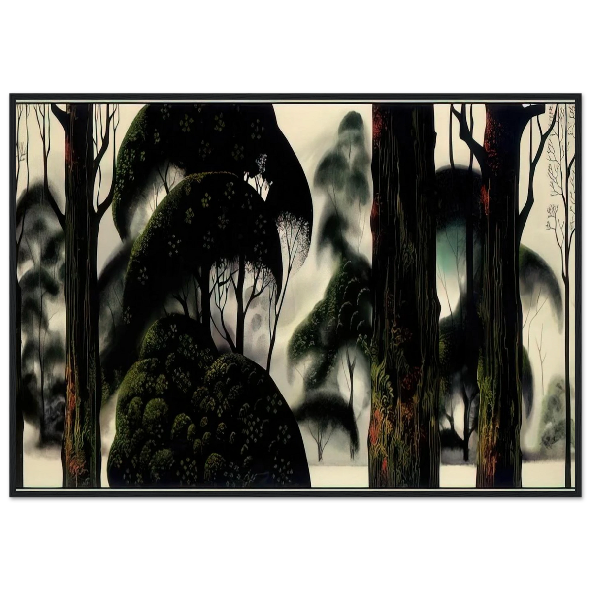 Forest Magic Framed Poster | Eyvind Earle Framed Prints Wall Art | Eyvind Earle Prints