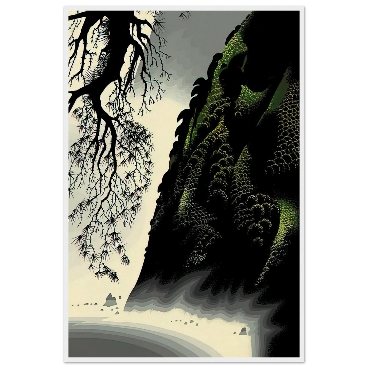 Little Big Sur Framed Poster | Eyvind Earle Framed Prints Wall Art | Eyvind Earle Prints