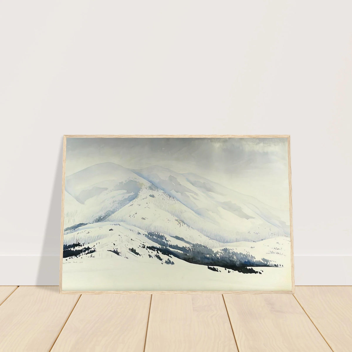 Snowy Mountain Framed Poster | Eyvind Earle Framed Prints Wall Art | Eyvind Earle Prints