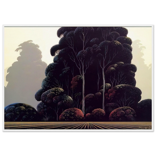Autumn Framed Poster | Eyvind Earle Framed Prints Wall Art | Eyvind Earle Prints