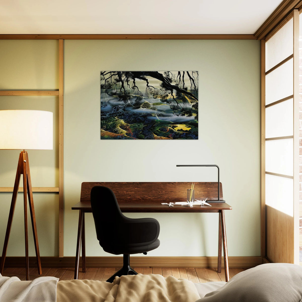 Fog Passes By Canvas | Eyvind Earle Canvas | Eyvind Earle Prints
