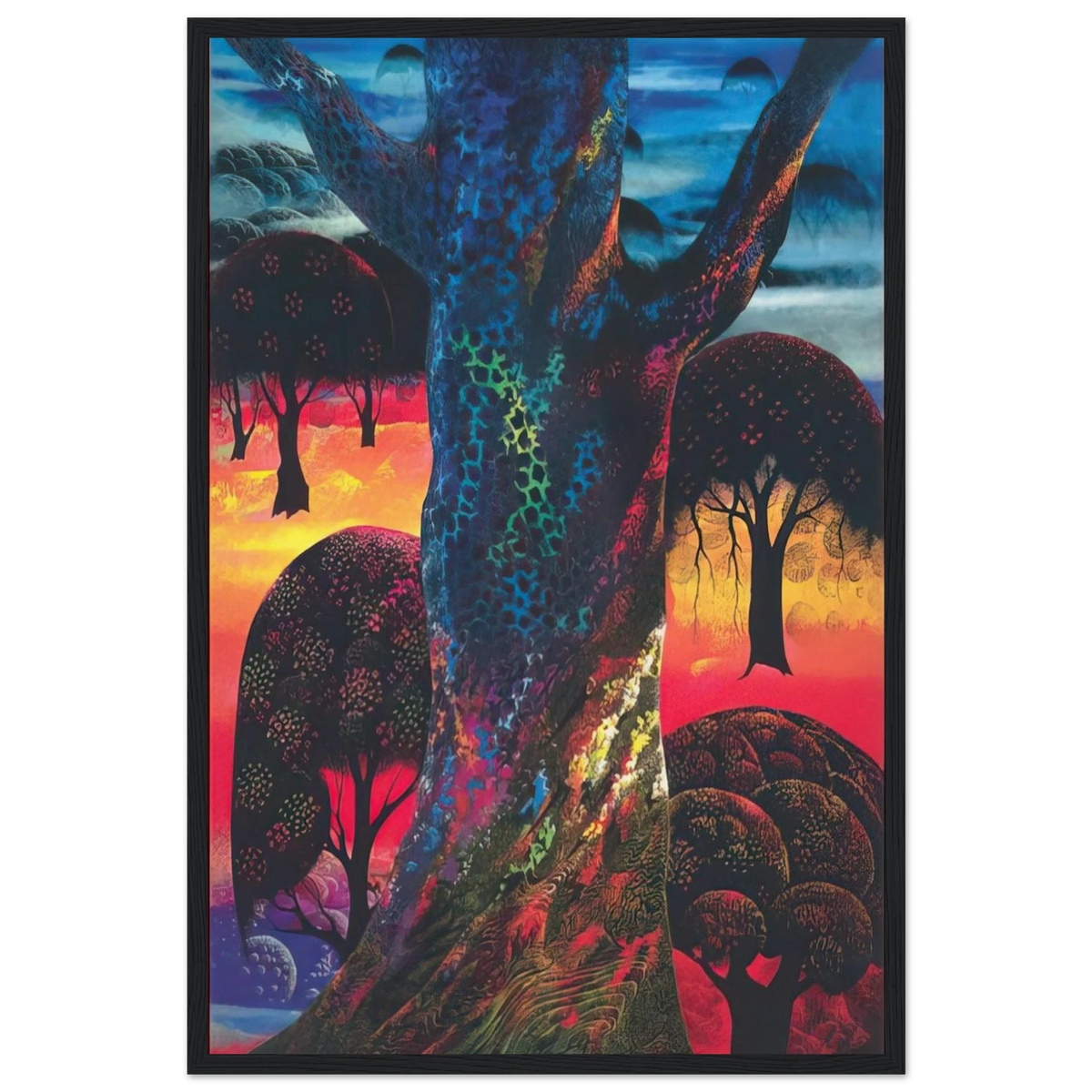 Fire Magic Framed Poster | Eyvind Earle Framed Prints Wall Art | Eyvind Earle Prints