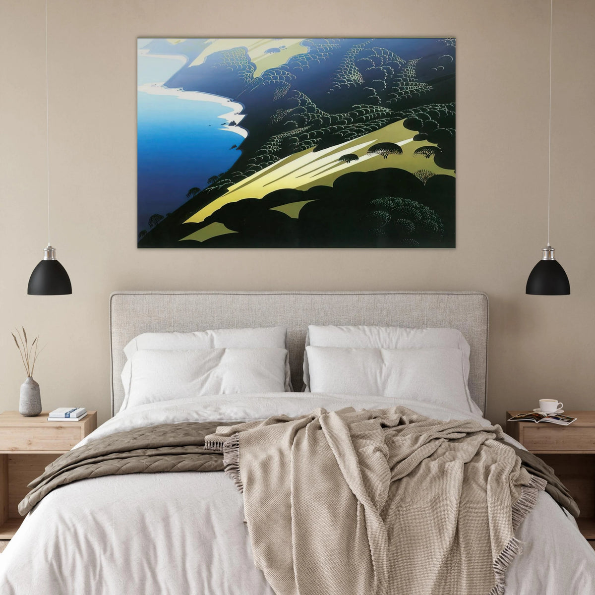 Seaside Pastures Poster | Eyvind Earle Poster | Eyvind Earle Prints