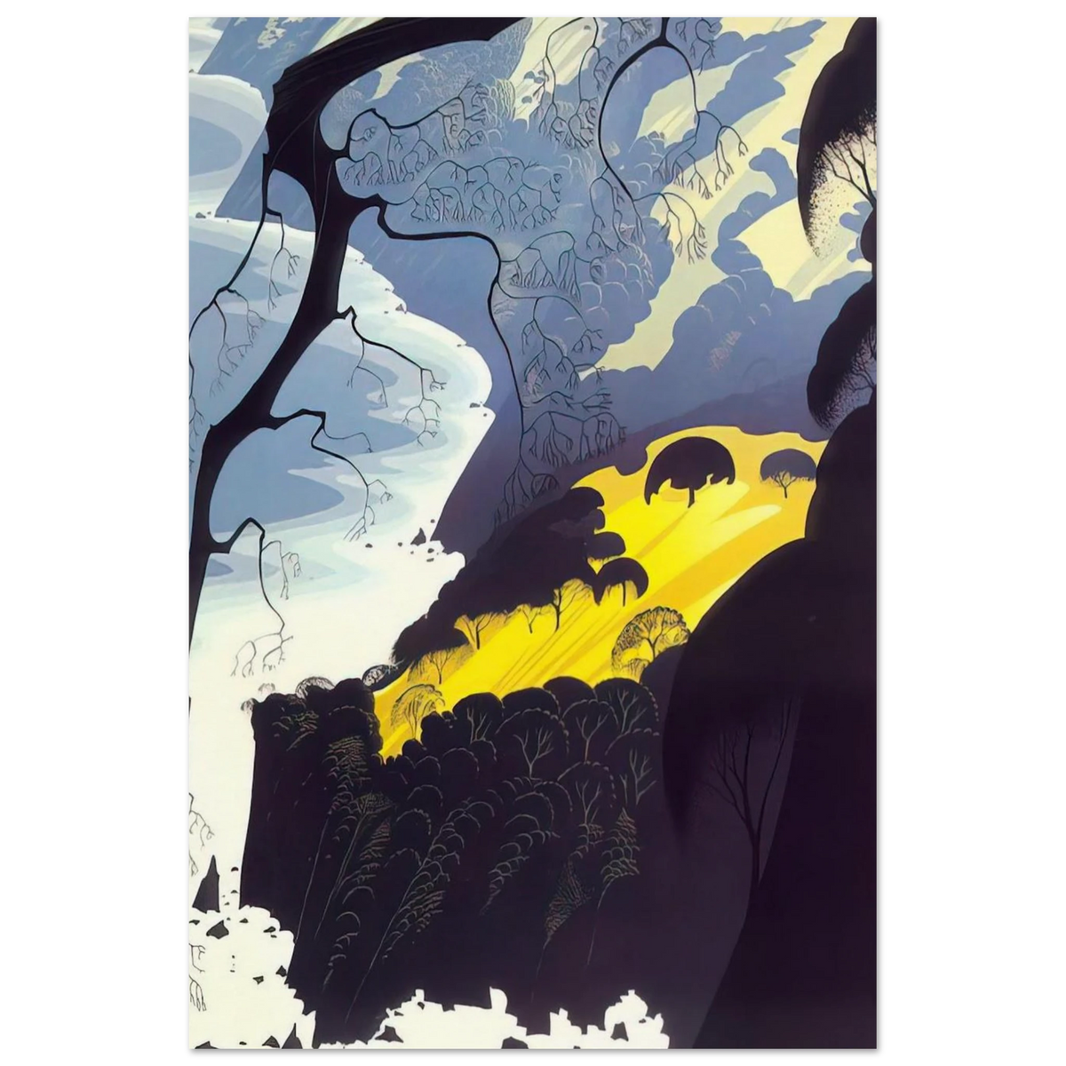 Carmel Highlands Poster | Eyvind Earle Poster | Eyvind Earle Prints