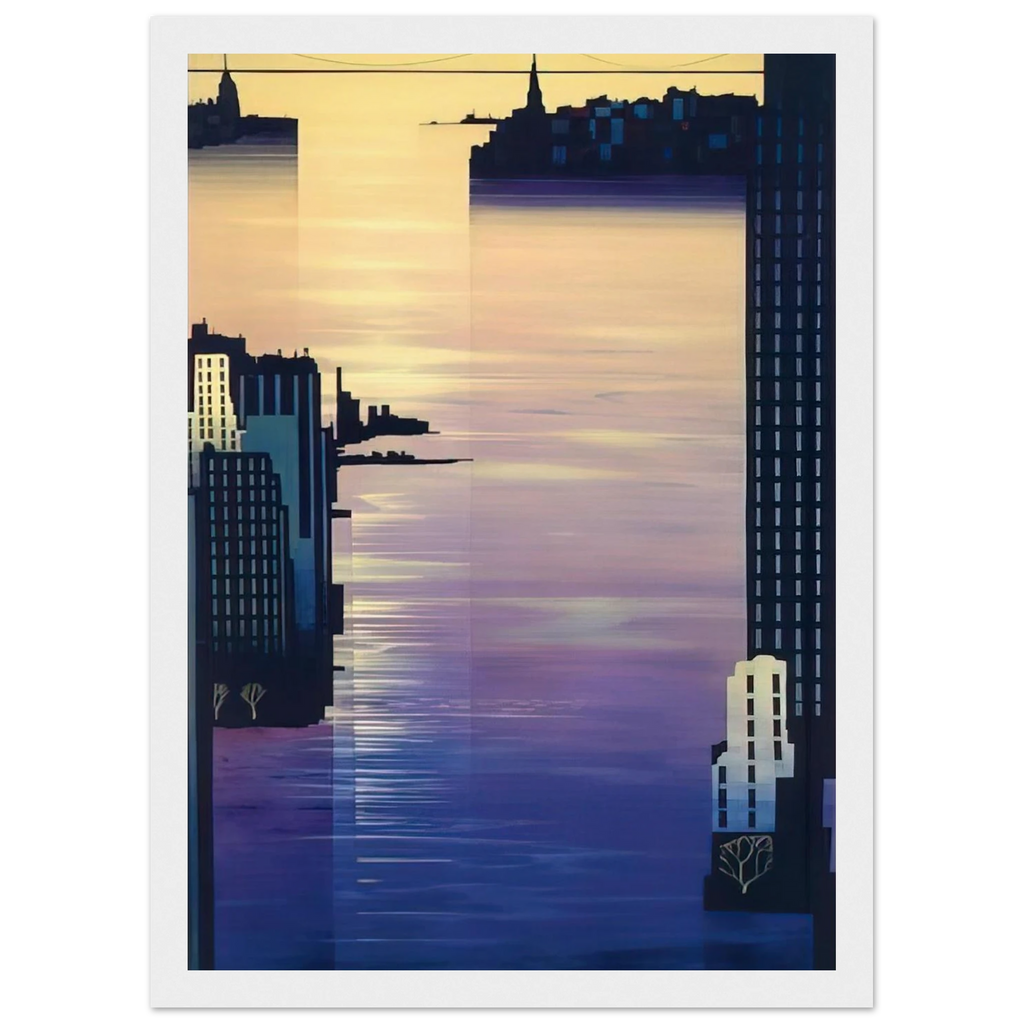 East River Framed Poster | Eyvind Earle Framed Prints Wall Art | Eyvind Earle Prints