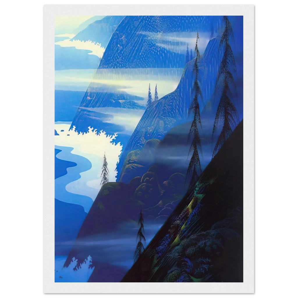 Stardust blue Framed Poster | Eyvind Earle Framed Prints Wall Art | Eyvind Earle Prints