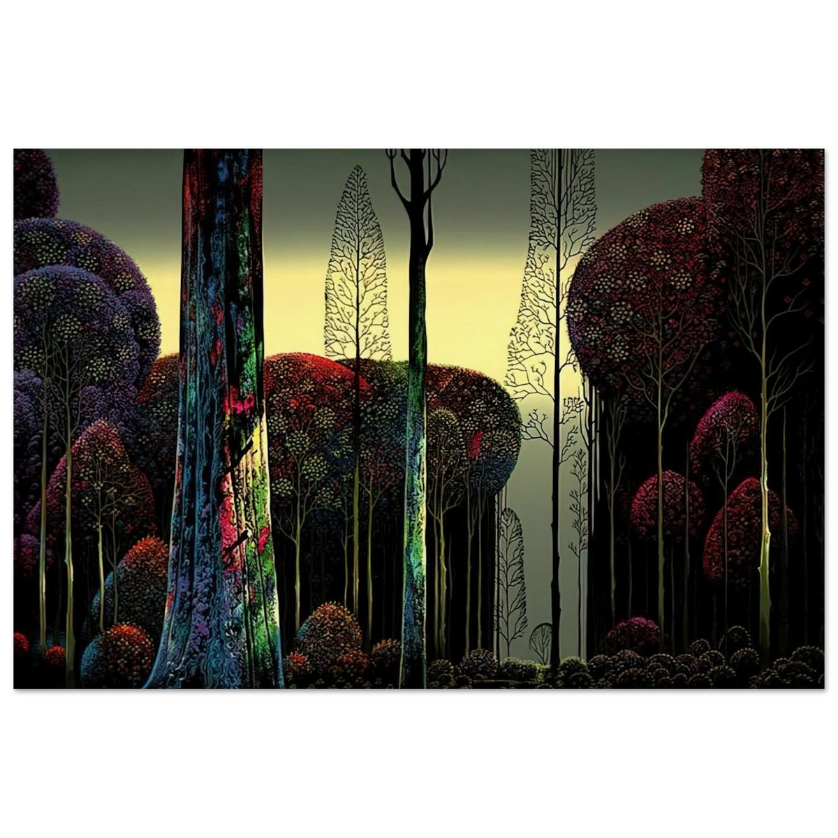 Gothic Forest Poster | Eyvind Earle Poster | Eyvind Earle Prints