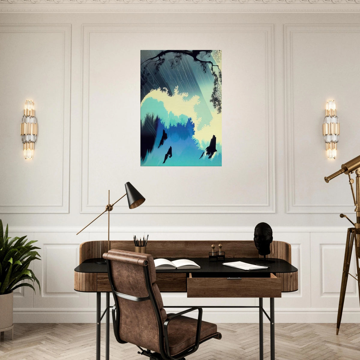 Ocean Splash Canvas | Eyvind Earle Canvas | Eyvind Earle Prints