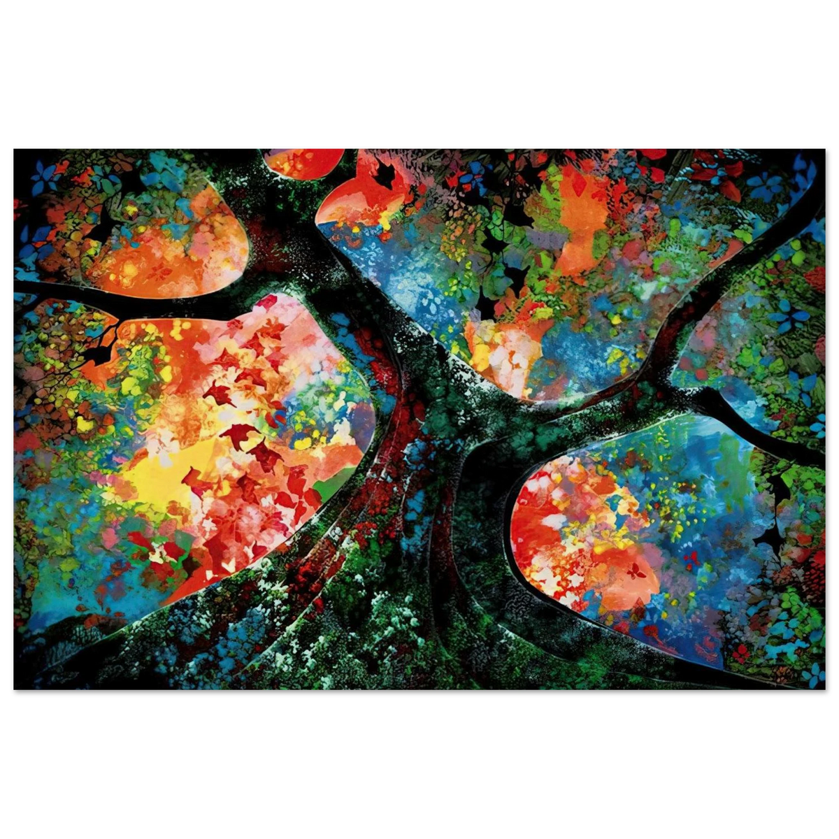 Waves of Golden Fire Poster | Eyvind Earle Poster | Eyvind Earle Prints