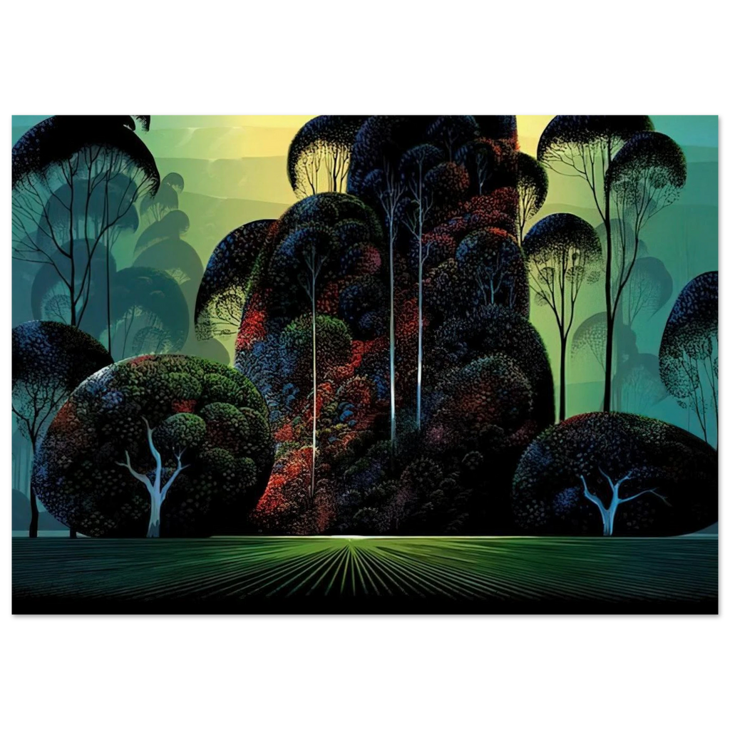 Mendacino Poster | Eyvind Earle Poster | Eyvind Earle Prints