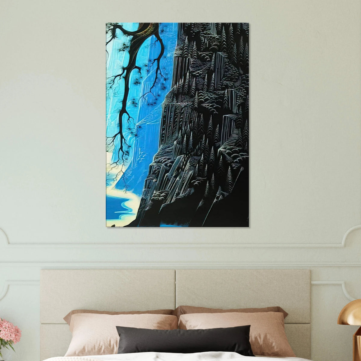 Cliffs Ascending Canvas | Eyvind Earle Canvas | Eyvind Earle Prints
