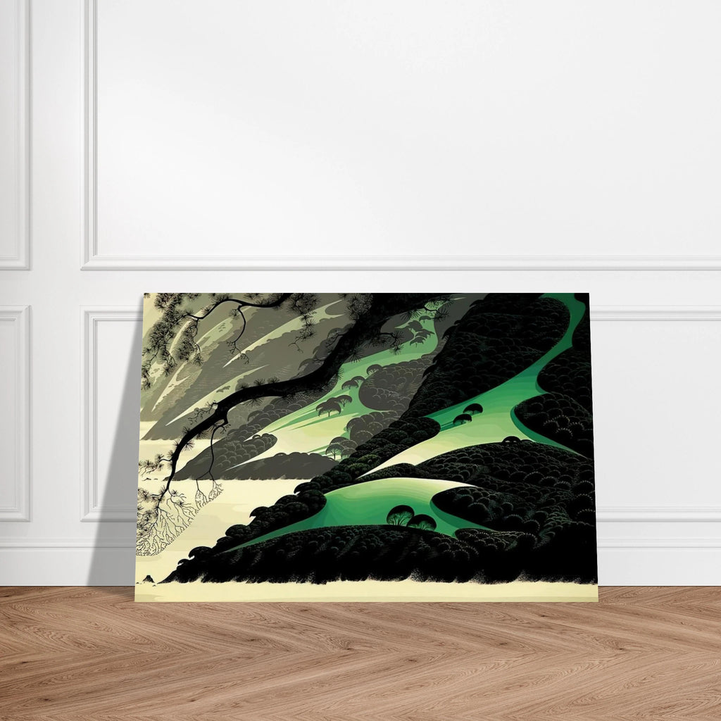 Green Big Sur Poster | Eyvind Earle Poster | Eyvind Earle Prints