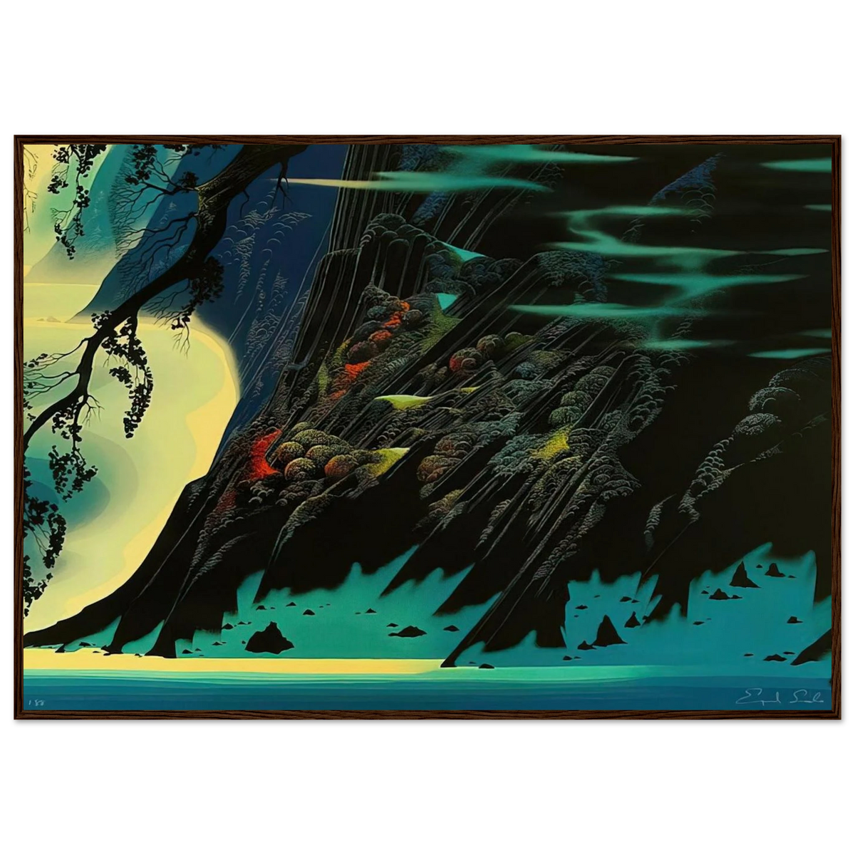 Coastal Magic Framed Poster | Eyvind Earle Framed Prints Wall Art | Eyvind Earle Prints
