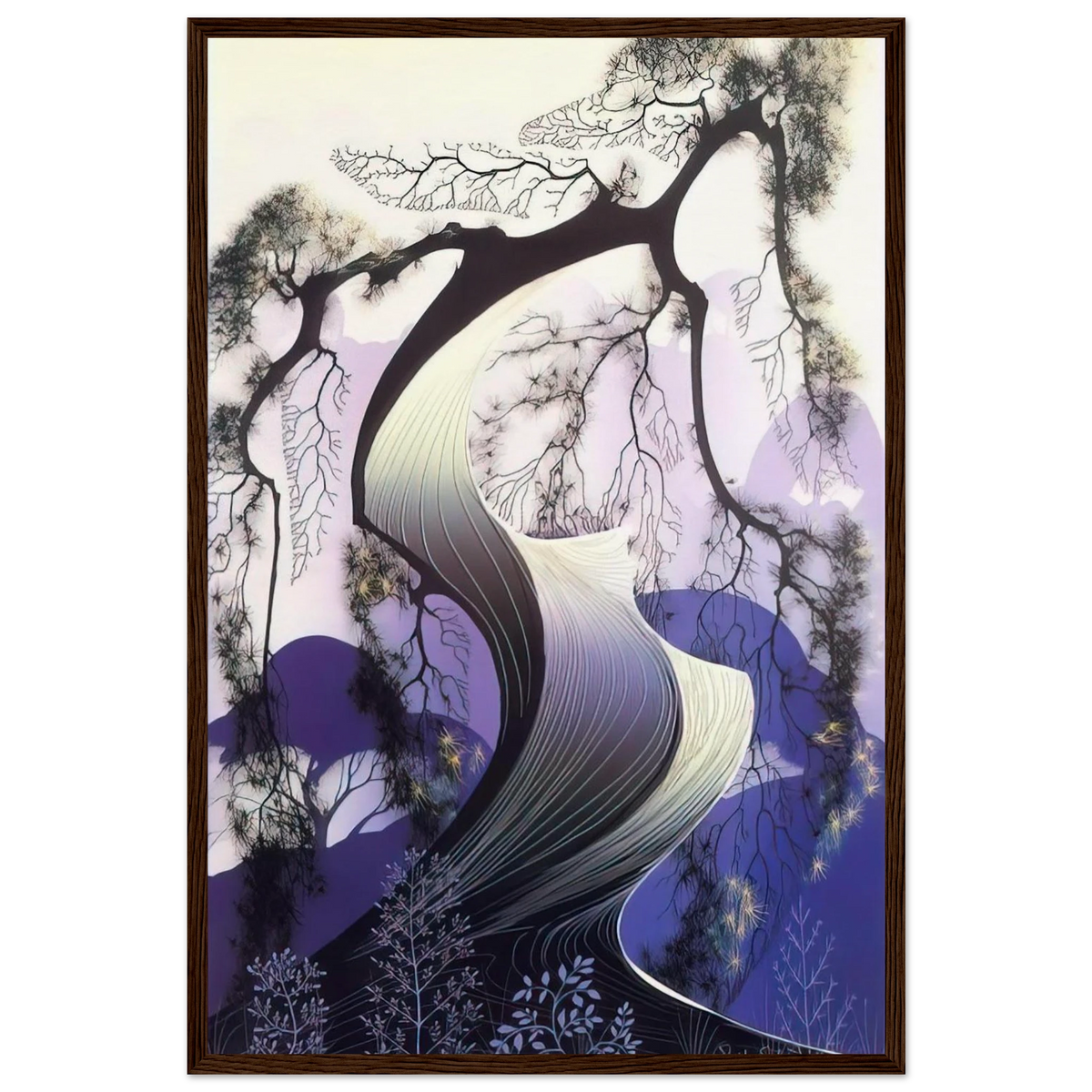 Bonsai Framed Poster | Eyvind Earle Framed Prints Wall Art | Eyvind Earle Prints