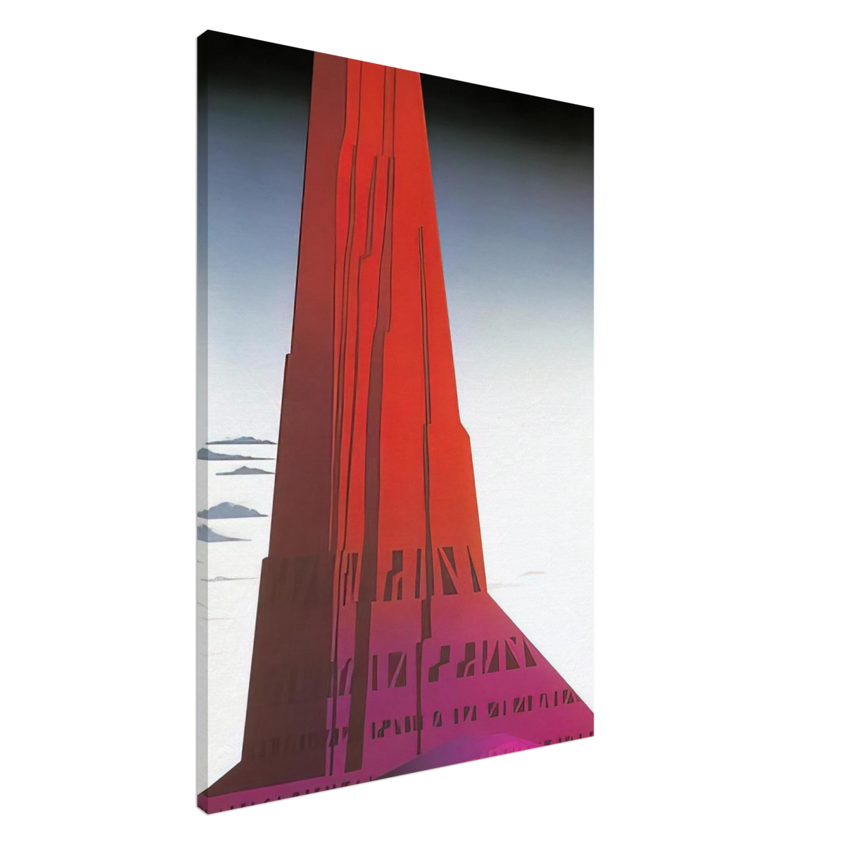 Desert Skyscraper Canvas | Eyvind Earle Canvas | Eyvind Earle Prints
