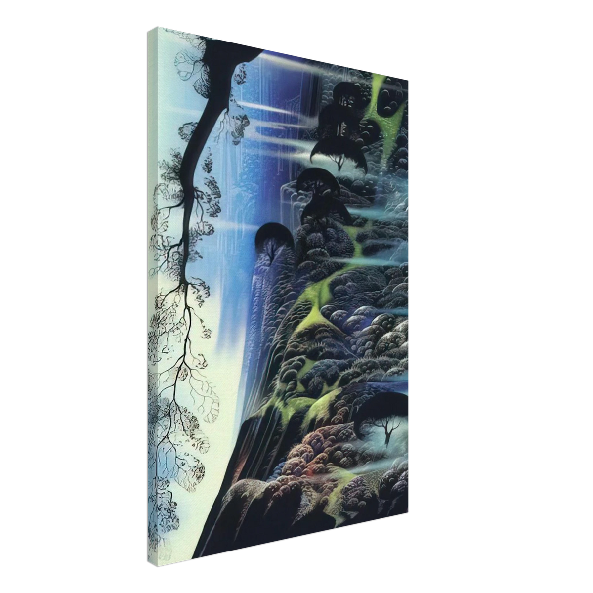 Steep Coast Line Canvas | Eyvind Earle Canvas | Eyvind Earle Prints
