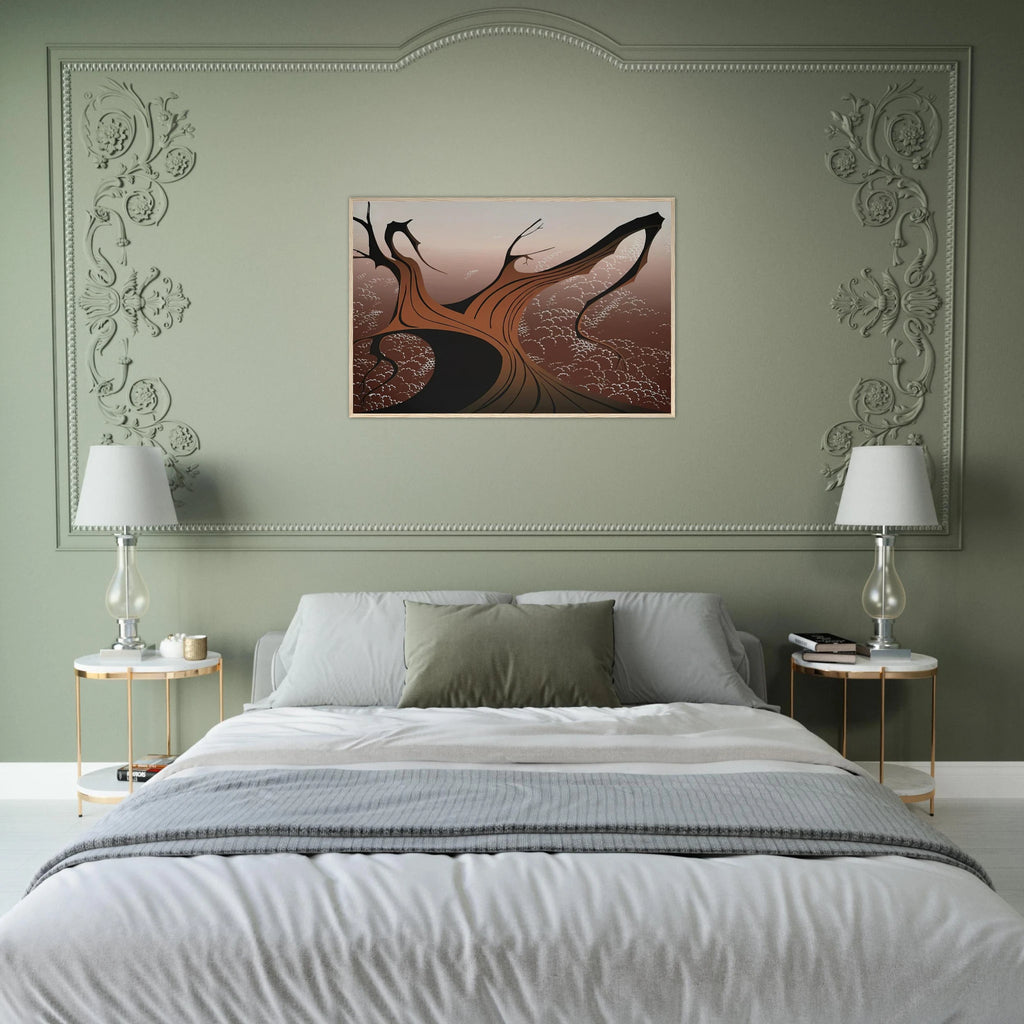 Brown Tree Framed Poster | Eyvind Earle Framed Prints Wall Art | Eyvind Earle Prints