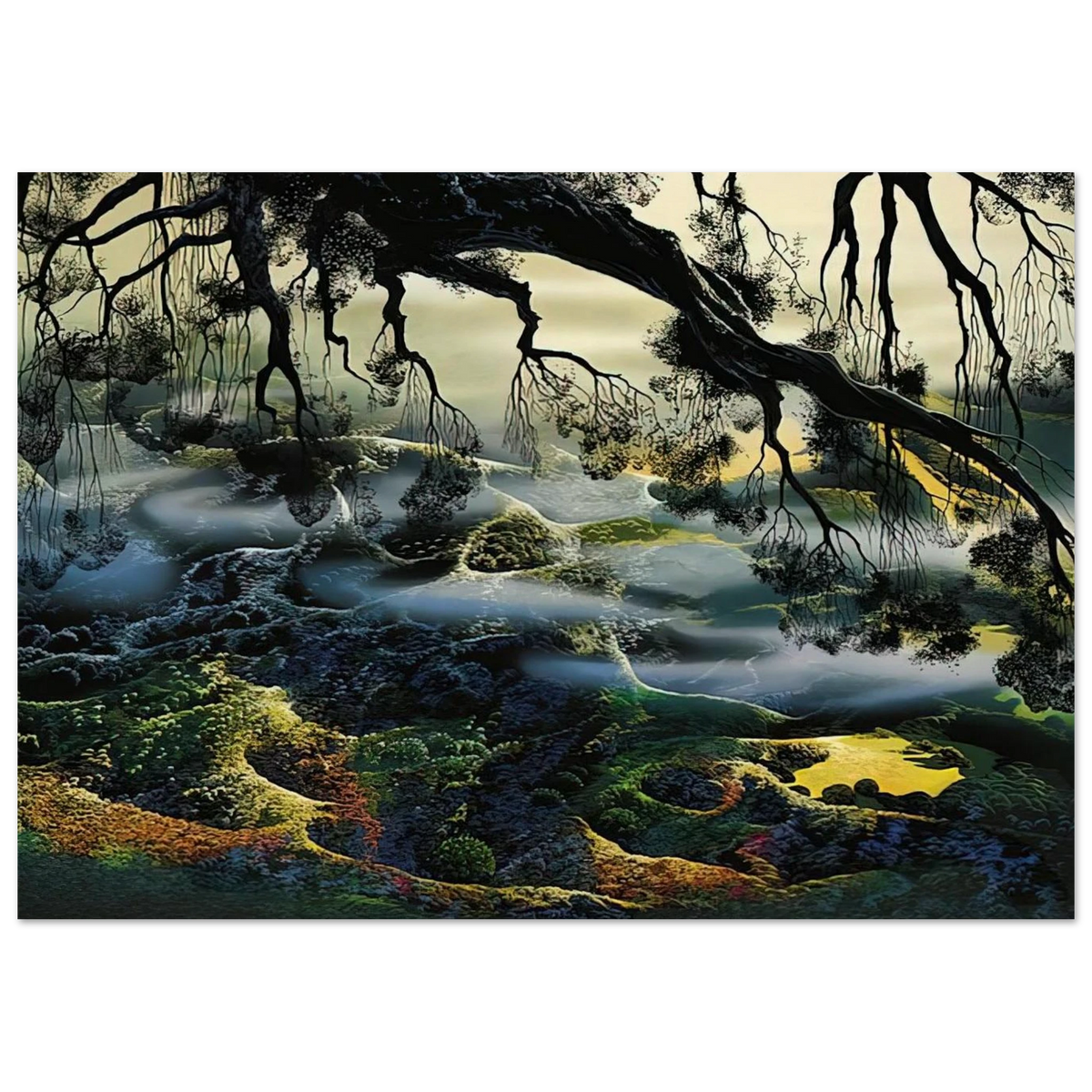 Fog Passes By Poster | Eyvind Earle Poster | Eyvind Earle Prints