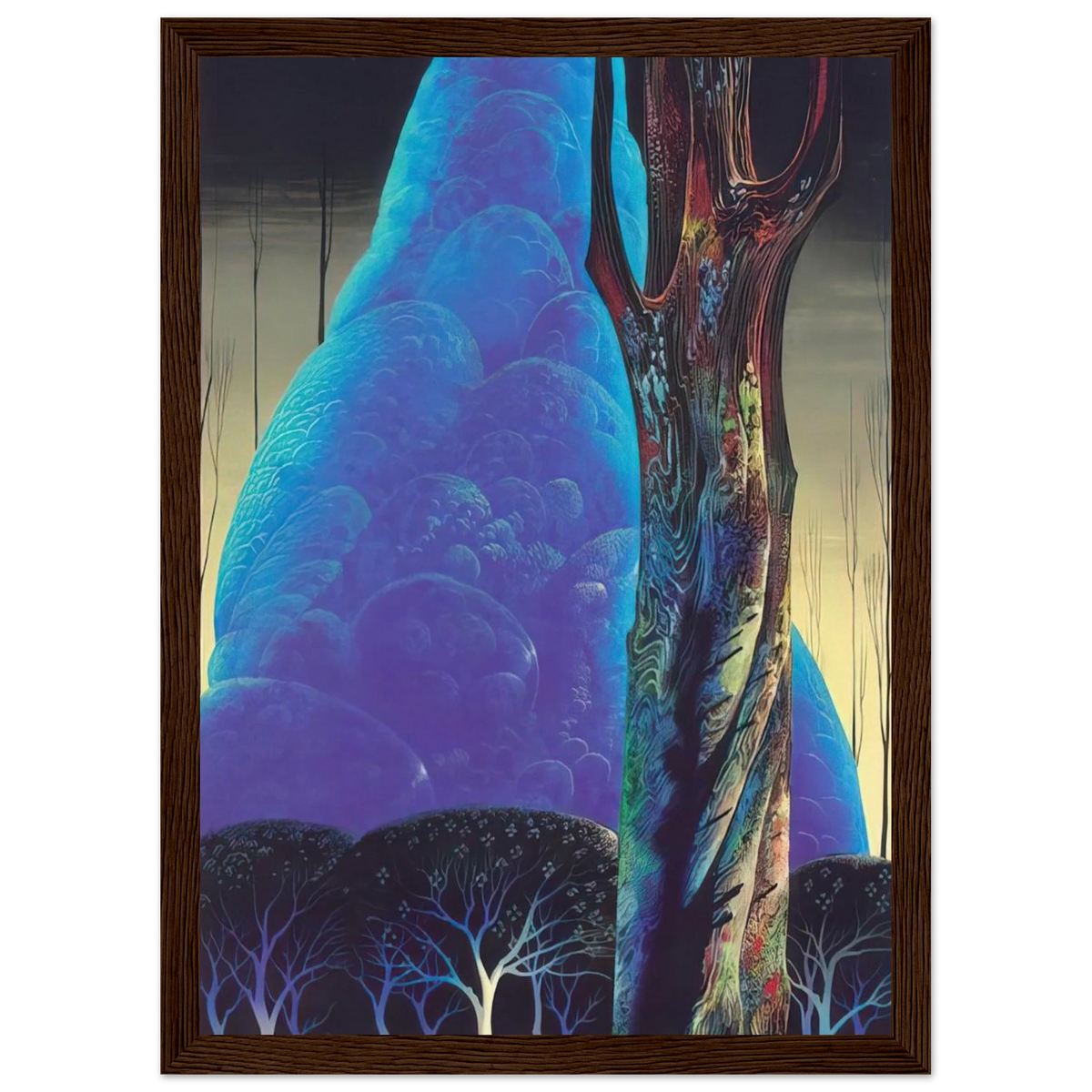Blue Nocturne Framed Poster | Eyvind Earle Framed Prints Wall Art | Eyvind Earle Prints