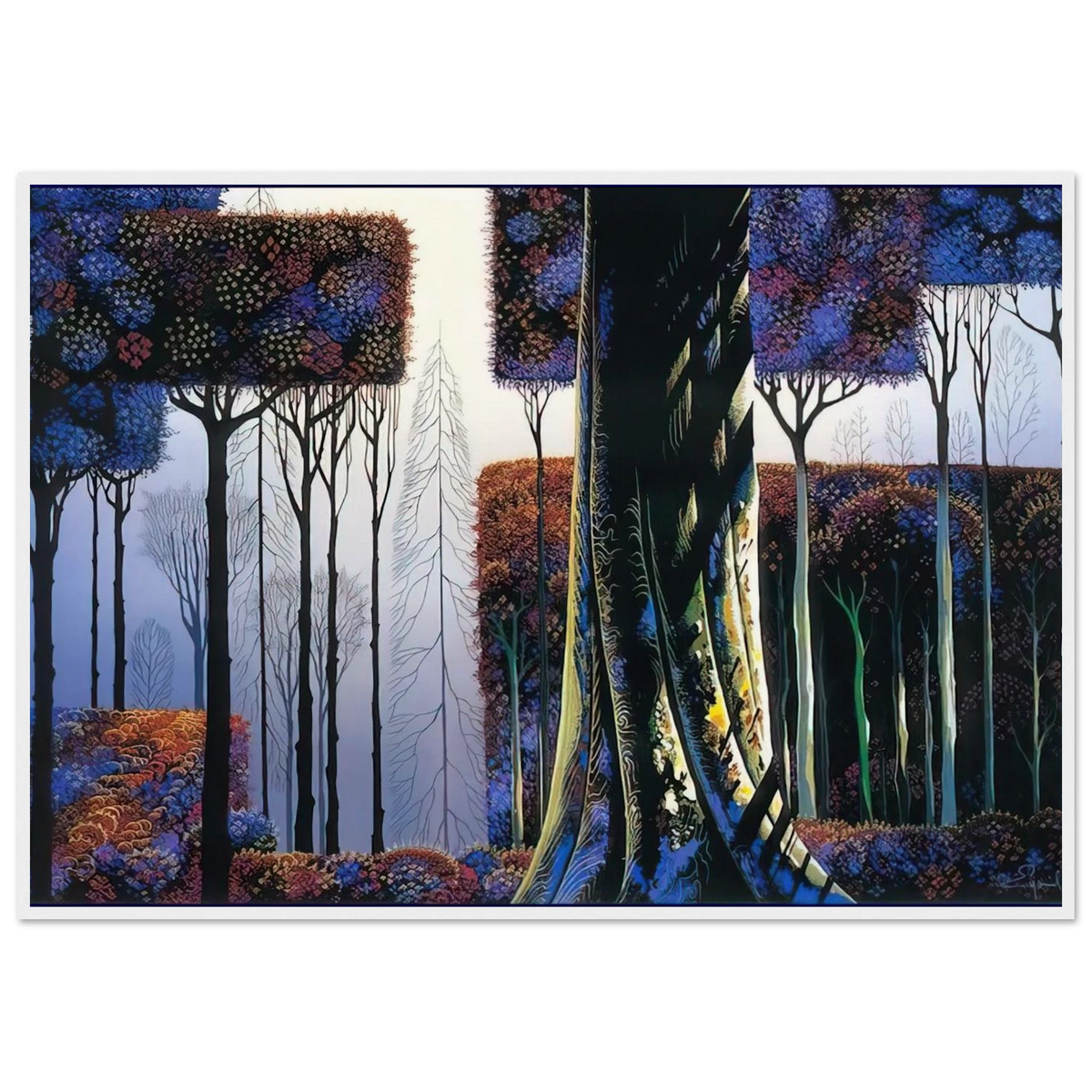 Ancient Forest Framed Poster | Eyvind Earle Framed Prints Wall Art | Eyvind Earle Prints