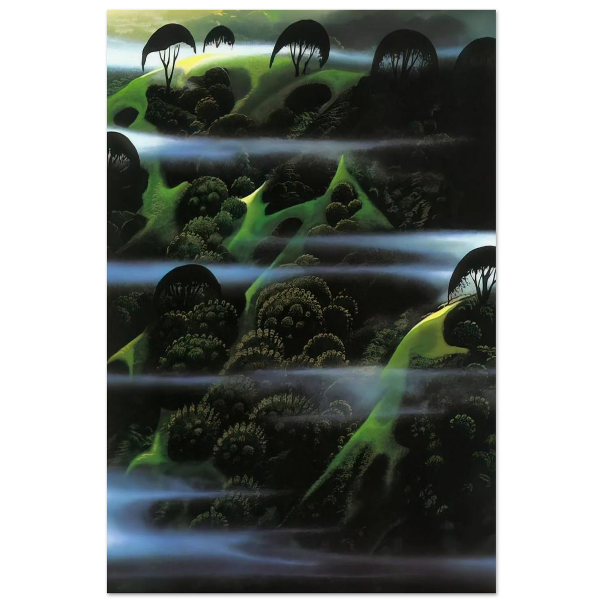 Early Morning Fog Poster | Eyvind Earle Poster | Eyvind Earle Prints