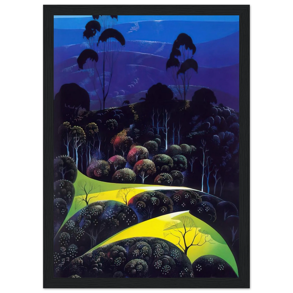 Inland from the Sea Framed Poster | Eyvind Earle Framed Prints Wall Art | Eyvind Earle Prints