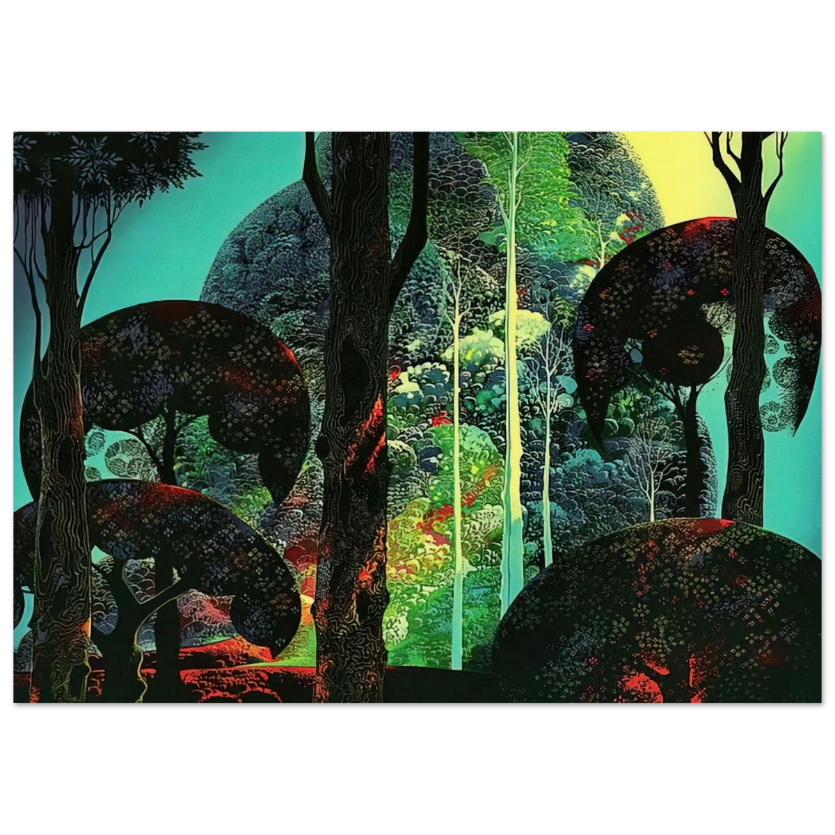 Fired by Sun Poster | Eyvind Earle Poster | Eyvind Earle Prints