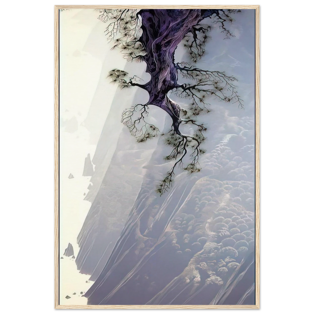 Mountain Rise Framed Poster | Eyvind Earle Framed Prints Wall Art | Eyvind Earle Prints